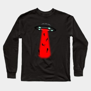 Invaders alien abduction Long Sleeve T-Shirt